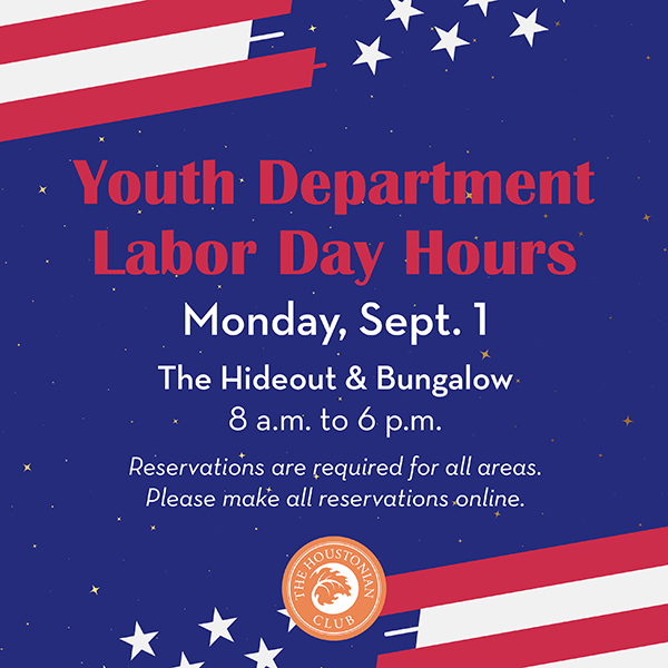 Youth Department Labor Day Hours