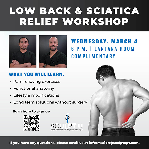 Low Back & Sciatica Relief Workshop