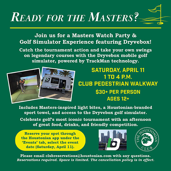 Ready for the Masters?