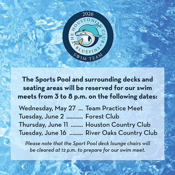 BlueFins Swim Meet Schedule