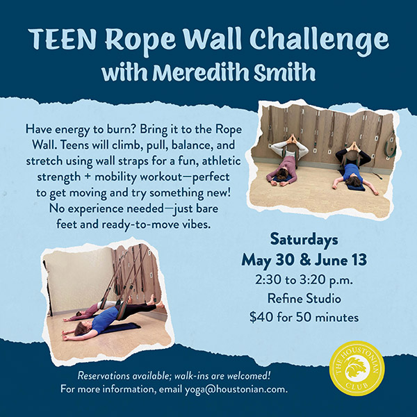 TEEN Rope Wall Challenge with Meredith Smith