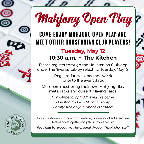 Mahjong Open Play
