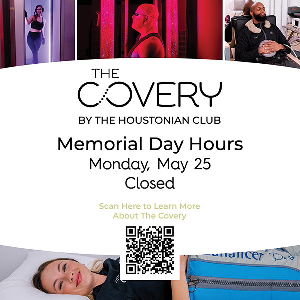 The Covery Memorial Day Hours