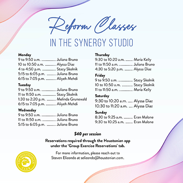 Reform Classes in the Synergy Studio