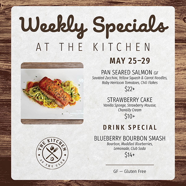 Weekly Specials at The Kitchen