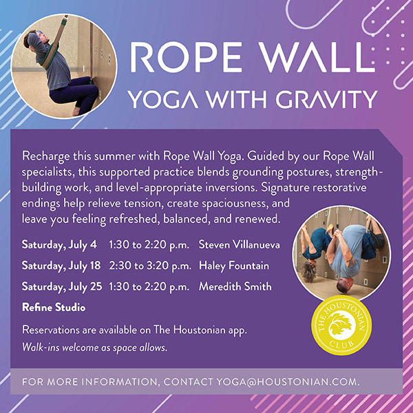 Rope Wall: Yoga with Gravity