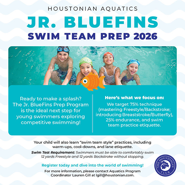 Jr. BlueFins Swim Team Prep 2026