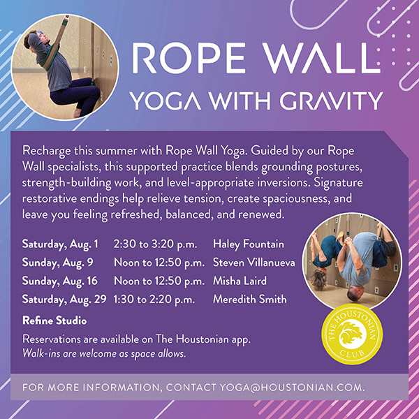 Rope Wall: Yoga with Gravity