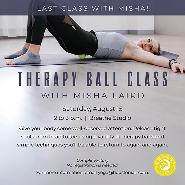 Therapy Ball Class with Misha Laird