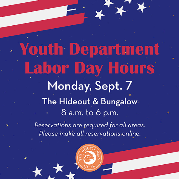 Youth Department Labor Day Hours