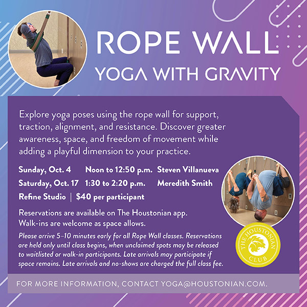 Rope Wall: Yoga with Gravity