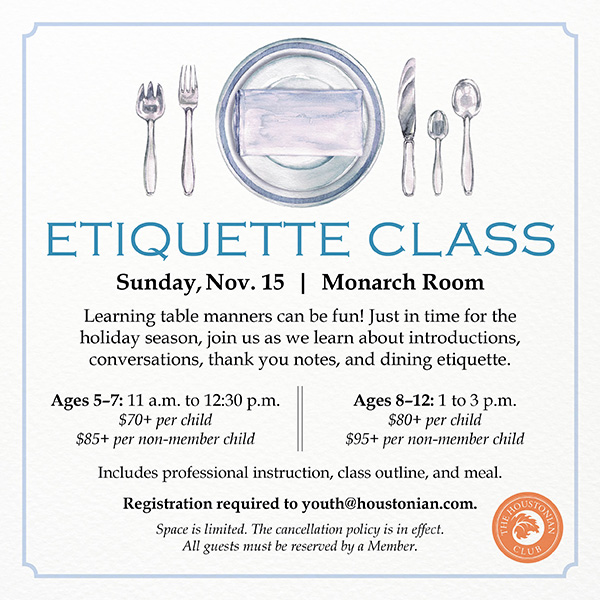 Etiquette Class
