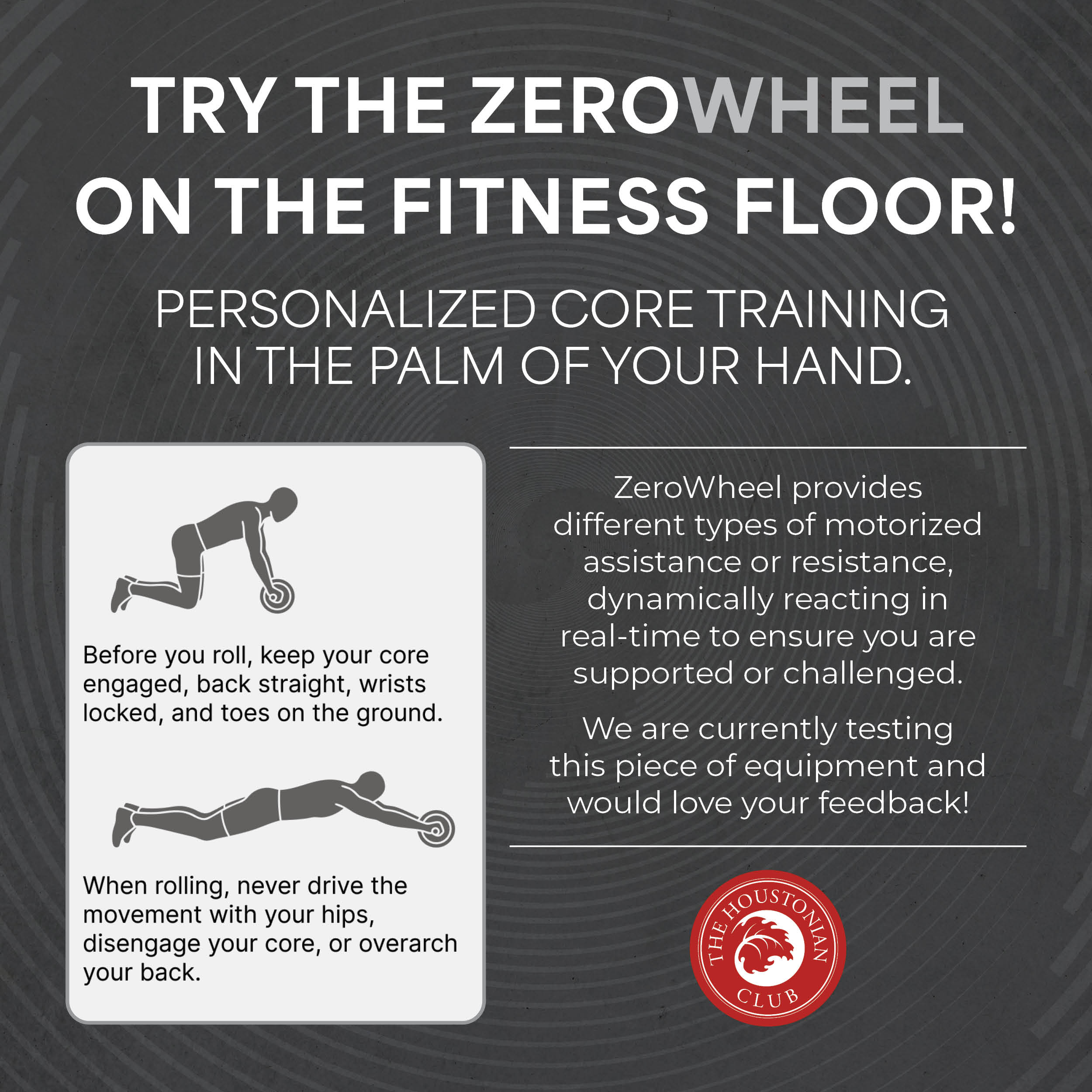 Try the ZeroWheel on The Fitness floor!