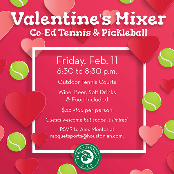 Valentine's Mixer Co-Ed Tennis & Pickleball