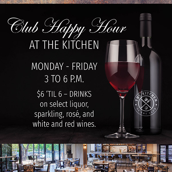 Club Happy Hour at The Kitchen