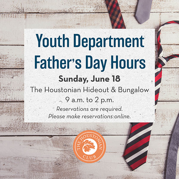 Youth Department Father's Day Hours